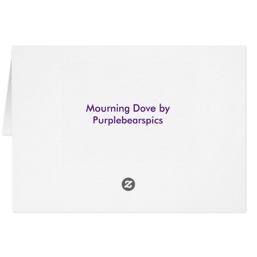 Trauertaube (Rückseite Horizontal)