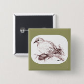 Trauertaube Baby Button (Vorne & Hinten)