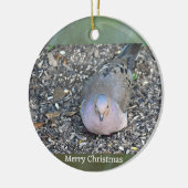 Trauertaube Foto Ornament (Links)