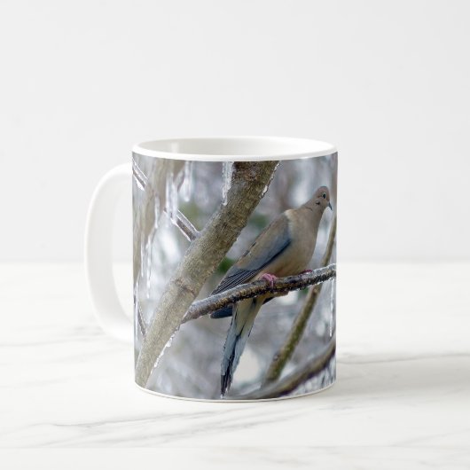 Trauertaube Kaffeetasse (Vorderseite Links)