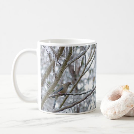Trauertaube Kaffeetasse (Mit Donut)
