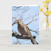 Trauertaube Karte (Gelbe Blume)