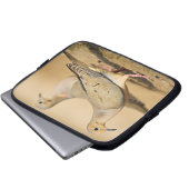 Trauertaube Laptopschutzhülle (Vorne Knopf)