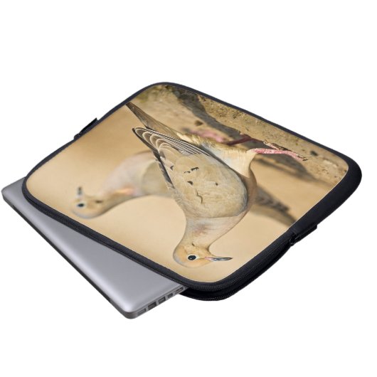 Trauertaube Laptopschutzhülle (Vorne Knopf)