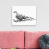 Trauertaube Leinwanddruck (Insitu (Wohnzimmer))