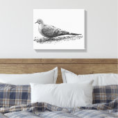 Trauertaube Leinwanddruck (Insitu (Schlafzimmer))