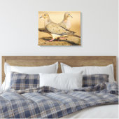 Trauertaube Leinwanddruck (Insitu (Schlafzimmer))