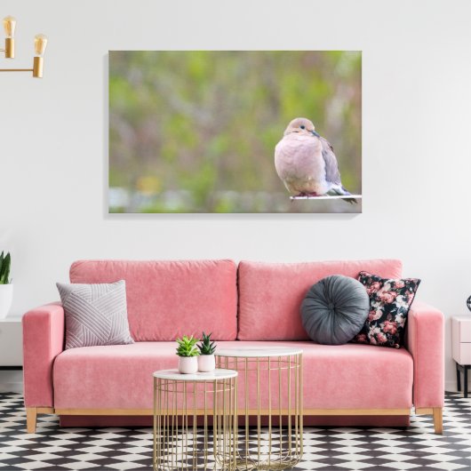 Trauertaube Leinwanddruck (Insitu (Wohnzimmer))