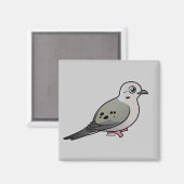 Trauertaube Magnet (Vorderseite/Rückseite)