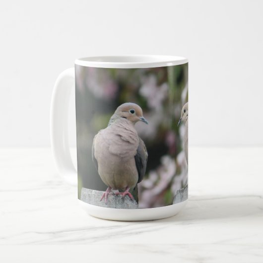 Trauertauben-Foto Kaffeetasse (Vorderseite Links)