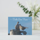 Trauerturteltauben Postkarte (Stehend Vorderseite)