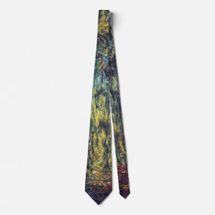 Trauerweide von Claude Monet, Vintage Fine Art Krawatte