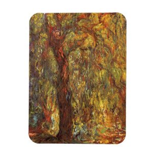Trauerweide von Claude Monet, Vintage Fine Art Magnet