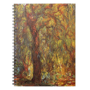 Trauerweide von Claude Monet, Vintage Fine Art Notizblock