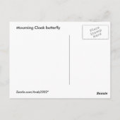Trauerwolke Schmetterling ~ Postkarte (Rückseite)