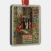 Trauerzug mit Grabgräbern Silbernes Ornament (Rechts)