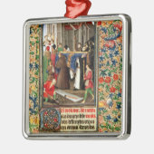 Trauerzug mit Grabgräbern Silbernes Ornament (Links)