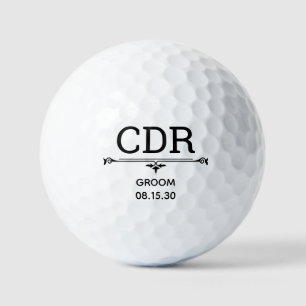 Trauinitialen Golfbälle