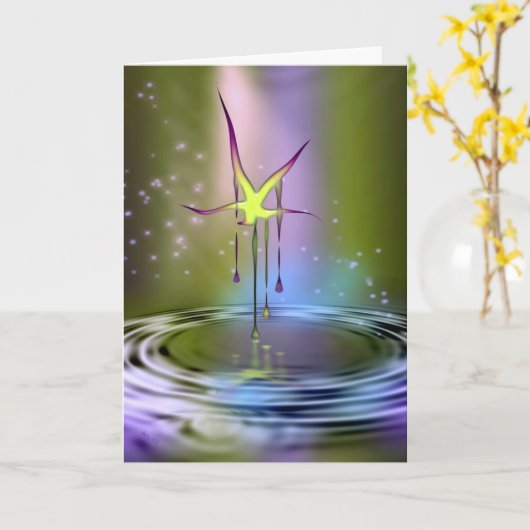 Traum AH2011 Karte (Gelbe Blume)