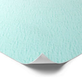 Traum Aqua mit Silberner Glitzer Poster (Ecke)