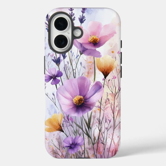 Traum Aquarellfarbe Lavender Blogs Handy Fall Case-Mate iPhone Hülle (Rückseite)