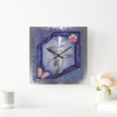 Traum Asien Quadratische Wanduhr (Zuhause)