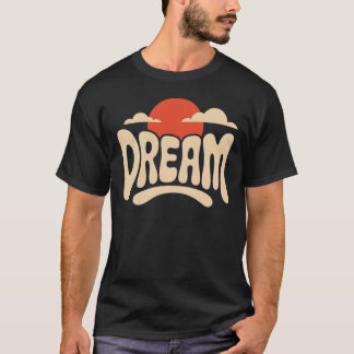 Traum-Ästhetik-Typografie-T-Shirt mit Sonnenunterg T-Shirt