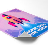 Traum Big Aim Motivierend Kinderzimmer Kunst, Kult Poster (Ecke)