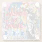 Traum Big Dreams Graffiti Wall Glasuntersetzer (Rückseite)