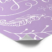 Traum Big Little One in Lila Poster (Ecke)