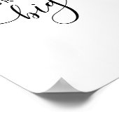 Traum Big Modern Minimalistisches Zitat Motivieren Poster (Ecke)