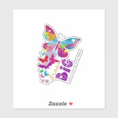 Traum BIG Schmetterlinge fliegen Personalisiert na Aufkleber (Blatt)