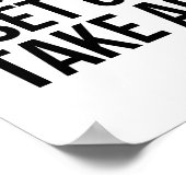 Traum Big Set Goals Action Motivierend Zitat Poster (Ecke)