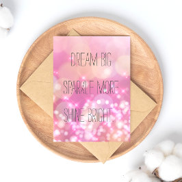 Traum Big Sparkle Mehr Shine Helle Inspiration Postkarte