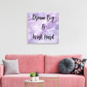 Traum Big & Work Hard Leinwanddruck (Insitu (Wohnzimmer))