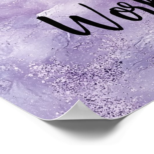 Traum Big & Work Hard Poster (Ecke)