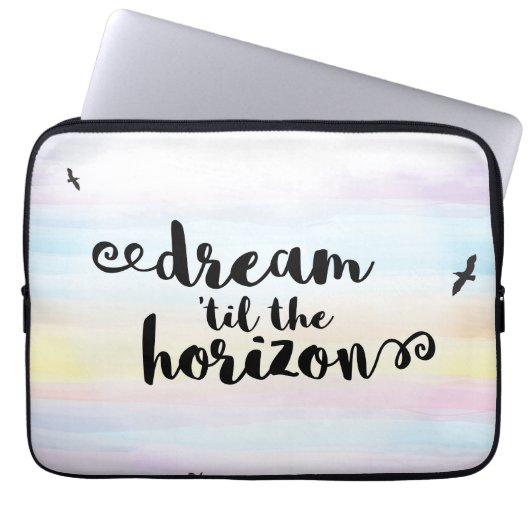 Traum bis zum Horizont Laptopschutzhülle (Vorderseite)