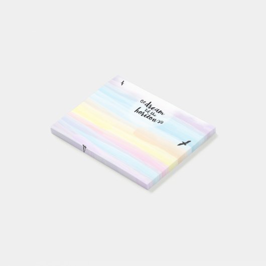 Traum bis zum Horizont Post-it Klebezettel (angewinkelt)