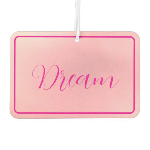 "Traum" Bright Pink Letter Gradient Pink Autolufterfrischer