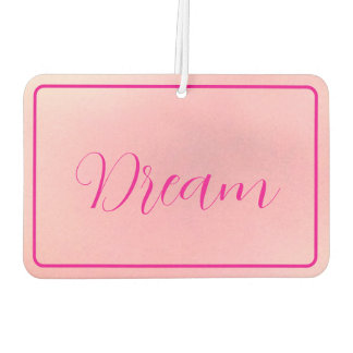 "Traum" Bright Pink Letter Gradient Pink Autolufterfrischer