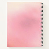 "Traum" Bright Pink Letter Gradient Pink Notizblock (Rückseite)