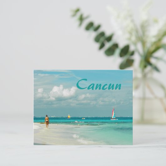 Traum, Cancun Postkarte (Stehend Vorderseite)