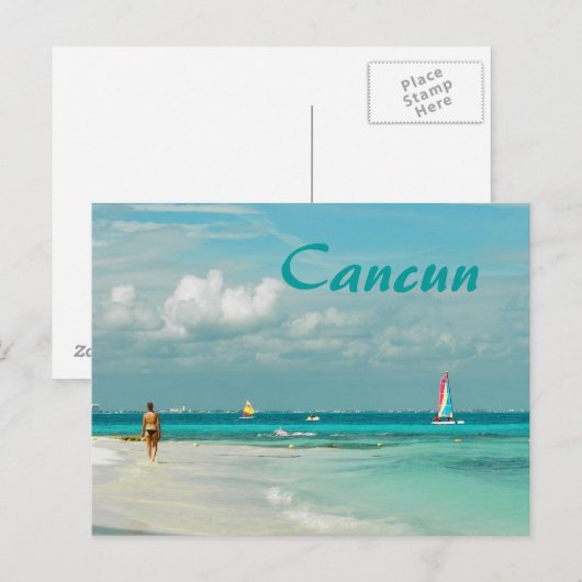 Traum, Cancun Postkarte (Vorne/Hinten)