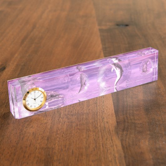 Traum der Delphine Namensplakette (Seite)