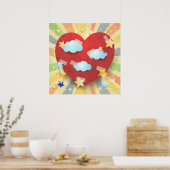 Traum der Liebe Poster (Küche)