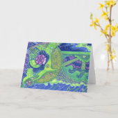 Traum der Vollmondgrüßkarte Karte (Gelbe Blume)