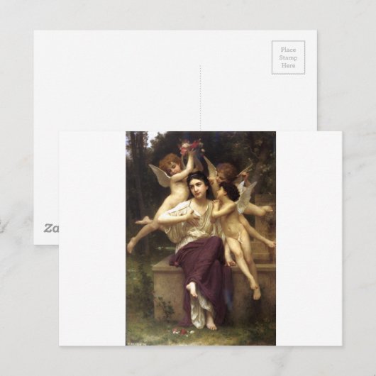 Traum des Frühlinges durch William-Adolphe Postkarte (Vorne/Hinten)