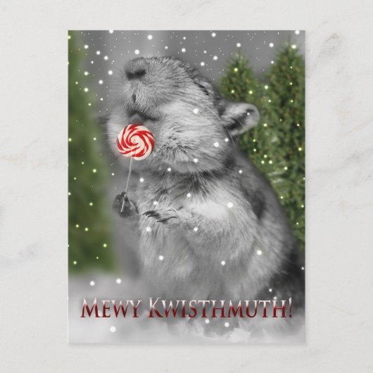 Traum des Gerbils Weihnachts Feiertagspostkarte (Vorderseite)