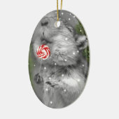 Traum des Gerbils Weihnachts Keramikornament (Links)