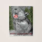 Traum des Gerbils Weihnachts Puzzle (Vertikal)
